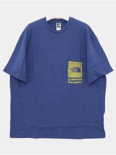 Printed pocket short sleeve men s t shirt SS23KN2 NAVY 270773 1043397 - THE NORTH FACE - BALAAN 1