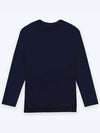 Kentas Basic Round Long Sleeve T Shirt Navy - SUPENER - BALAAN 4