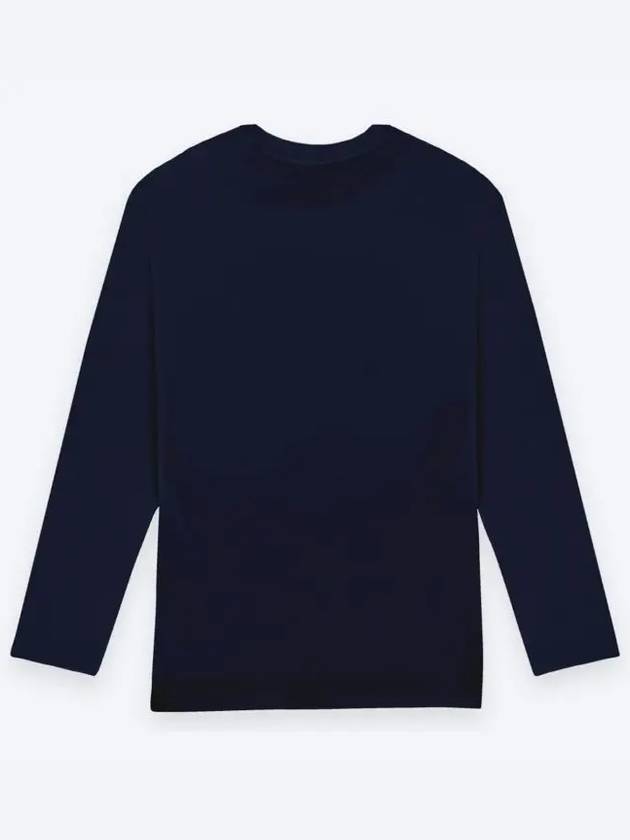 Kentas Basic Round Long Sleeve T Shirt Navy - SUPENER - BALAAN 2