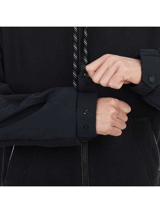 Grenoble Zip Up Hoodie Black - MONCLER - BALAAN 11