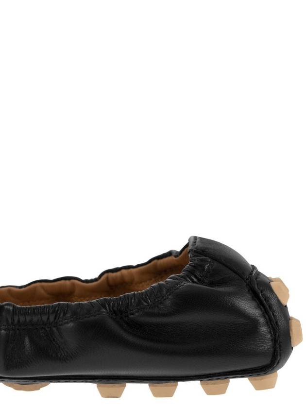 Bubble Leather Ballerina Black - TOD'S - BALAAN 8