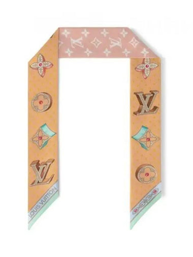 Monogram LV Locks Nano Scarf Beige - LOUIS VUITTON - BALAAN 1