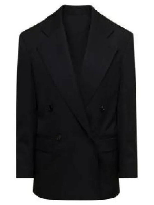 Grain De Poudre Blazer Jacket Black - BOTTEGA VENETA - BALAAN 2