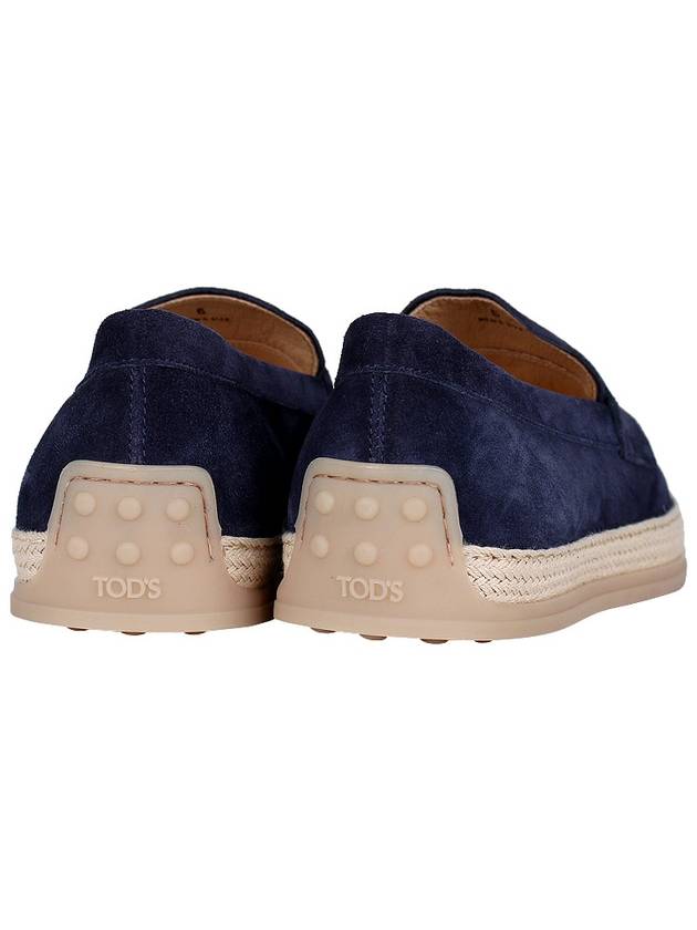 Flat Suede Loafers Blue - TOD'S - BALAAN 6