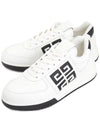 G4 Logo Calfskin Low-Top Sneakers Black White - GIVENCHY - BALAAN 2