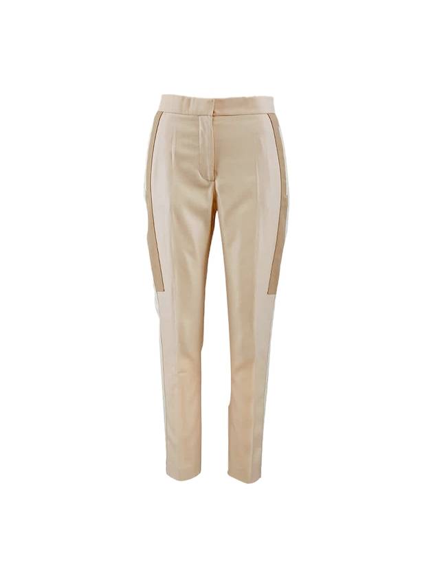 Women's Buttermilk Tailored Straight Pants Beige - BURBERRY - BALAAN 1