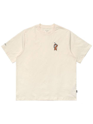 Tiger Collection Bucket Point T Shirt OFF WHITE - MALBON GOLF - BALAAN 1