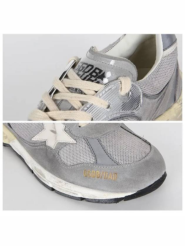 Dad-Star Low Top Sneakers Grey Silver White - GOLDEN GOOSE - BALAAN 6