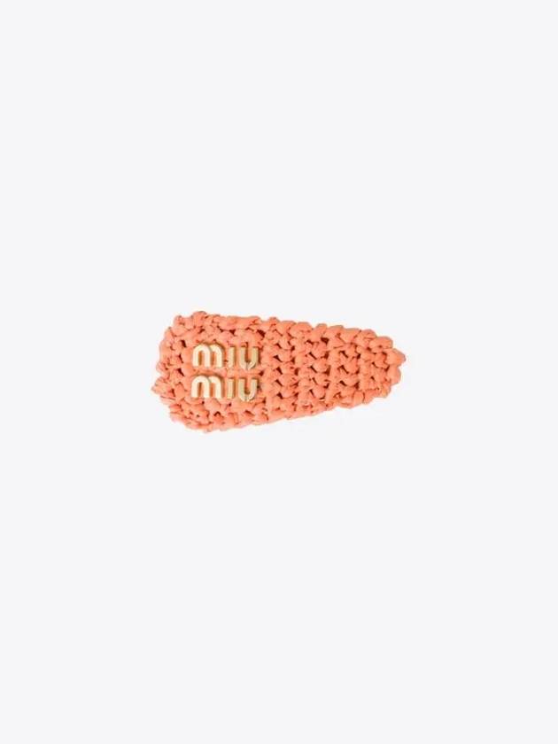 Woven Fabric Hair Clip Tulip - MIU MIU - BALAAN 2