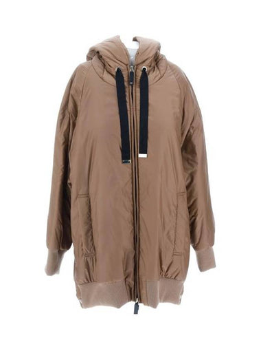 Greenma Water Repellent Hooded Padding Camel - MAX MARA - BALAAN 1