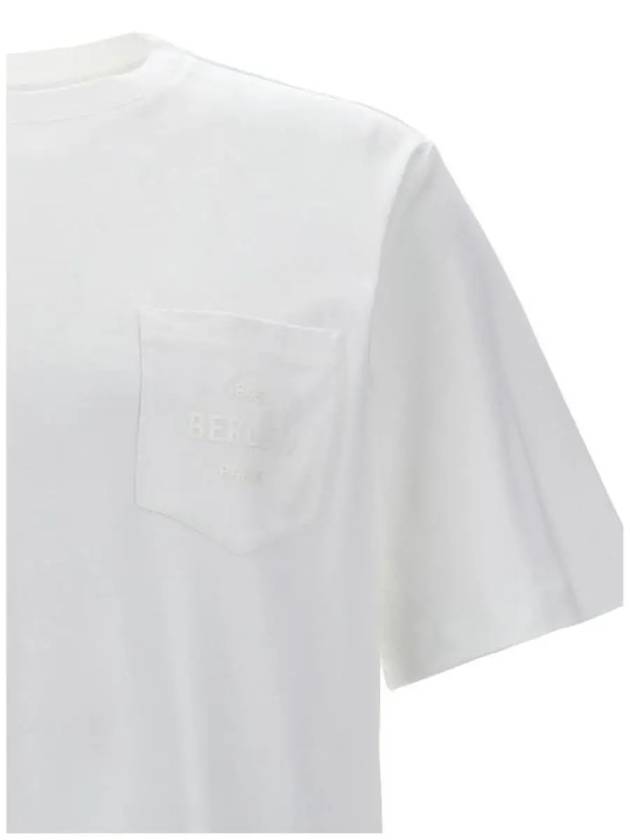 R27JRS110001000 White Logo Short Sleeve T Shirt - BERLUTI - BALAAN 3