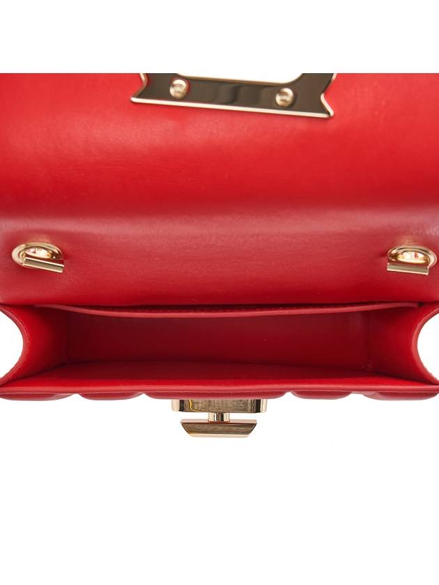 Women's New Gancini Shoulder Bag 21 4971 FLAME RED 0765518 - SALVATORE FERRAGAMO - BALAAN 10