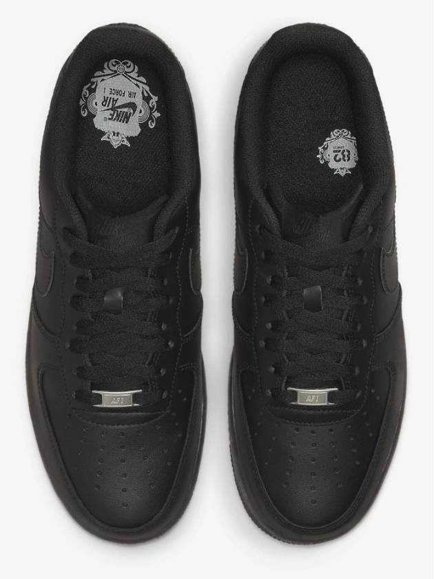 Air Force 1 '07 Low Top Sneakers Triple Black - NIKE - BALAAN 5