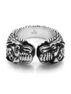 Double Open Vintage Tiger Ring Silver - GUCCI - BALAAN 5