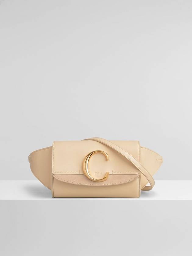 C gold belt bag beige - CHLOE - BALAAN.