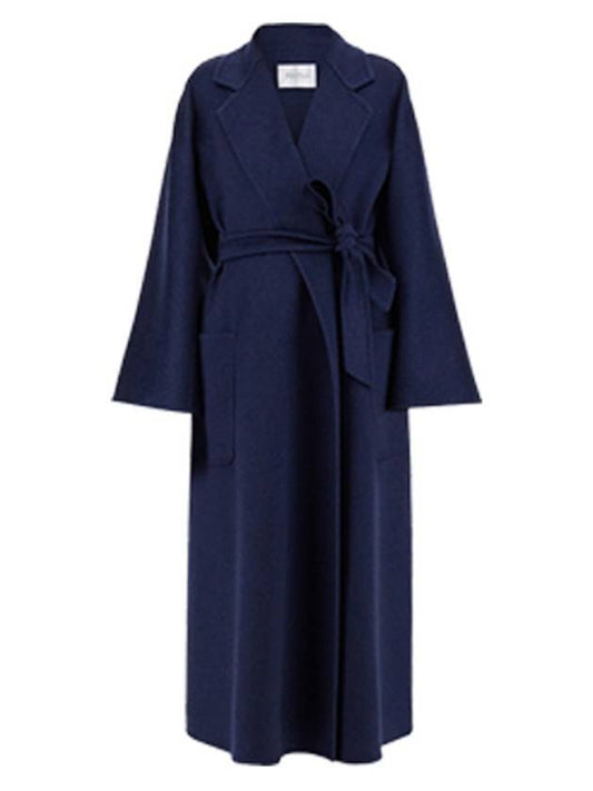 Ludmilla Cashmere Single Coat Navy - MAX MARA - BALAAN 1