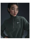 Sportswear Phoenix Fleece Full Zip Crop W Vintage Green DQ5768 338 - NIKE - BALAAN 1