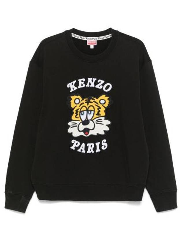 Verdy Market Genderless Embroidered Sweatshirt Black - KENZO - BALAAN 1