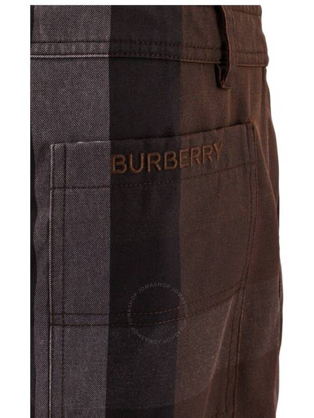 23 ss Wide Leg Pants WITH Brown Check Print 8068347A9011 B0650288649 - BURBERRY - BALAAN 4