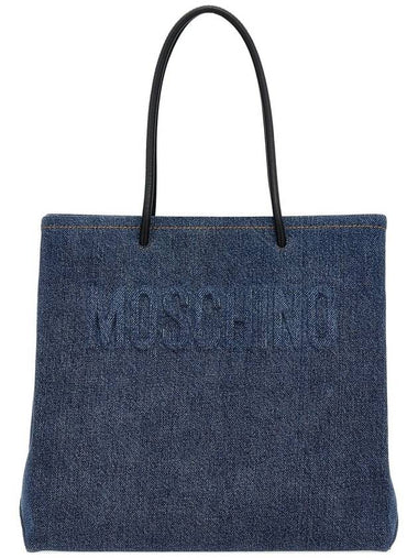 Moschino Denim Shopping Bag - MOSCHINO - BALAAN 1