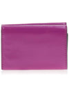 Logo Leather Half Wallet Purple - MARNI - BALAAN 4