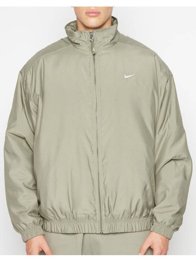 Sportswear NRG Solo Swoosh Satin Bomber Jacket Light Army - NIKE - BALAAN 3