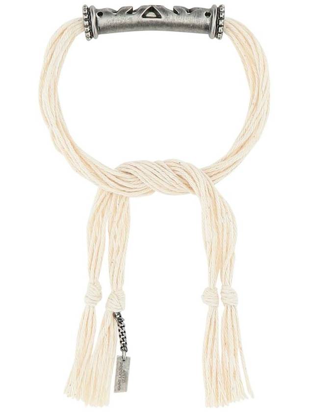 Tassel Knot Fabric Bracelet - SAINT LAURENT - BALAAN 2