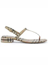 Vintage Check Lambskin Sandals Archive Beige - BURBERRY - BALAAN 4