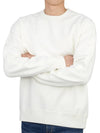 Men's Felpa Chiusa Girocollo Sweatshirt White - TEN C - BALAAN 6