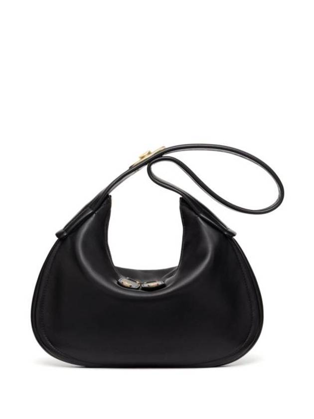 Go Hobo Signature Zip-Up Shoulder Bag Black - VALENTINO - BALAAN 1