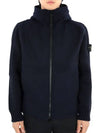 Panno Speciale Primaloft Insulation Technology Shetland Knit Hooded Jacket Marine Blue - STONE ISLAND - BALAAN 3