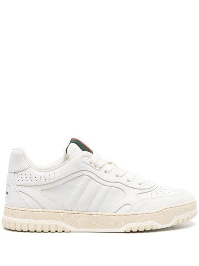 Re Web Leather Low Top Sneakers White - GUCCI - BALAAN 2