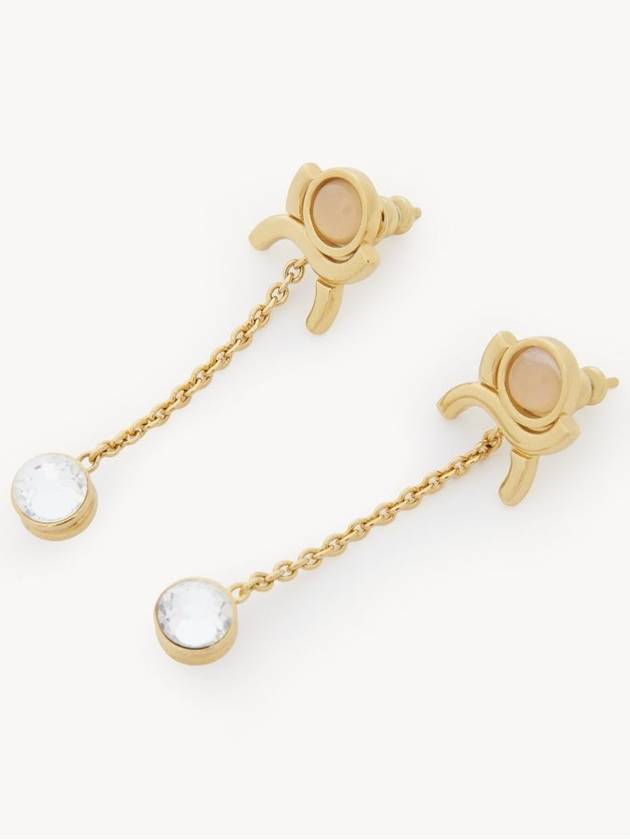 Chain Pendant Marcie Earrings Gold - CHLOE - BALAAN 3