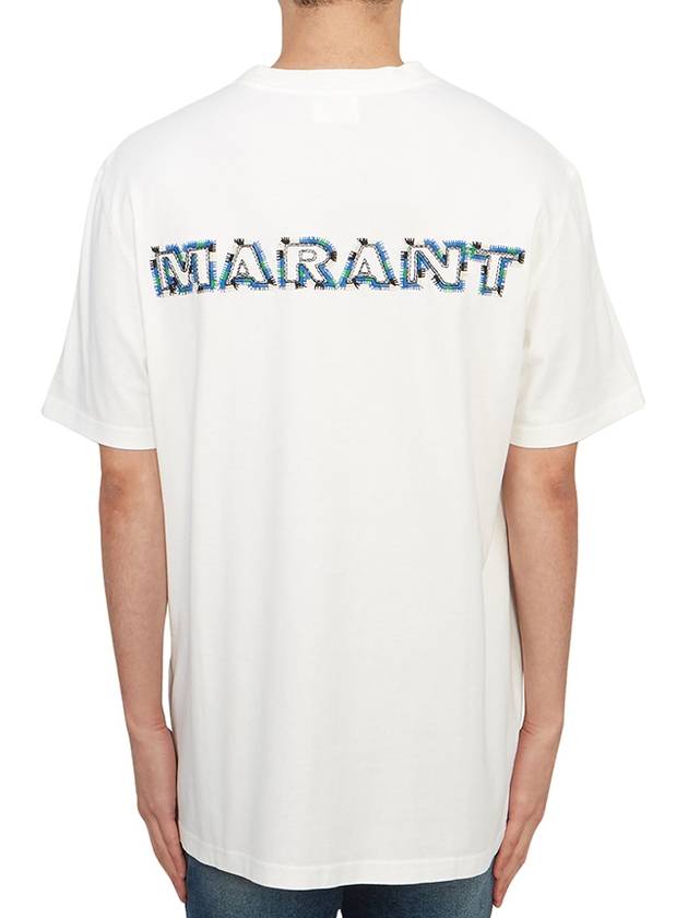 Hugo Embroidery Logo Short Sleeve T-Shirt White - ISABEL MARANT - BALAAN 3