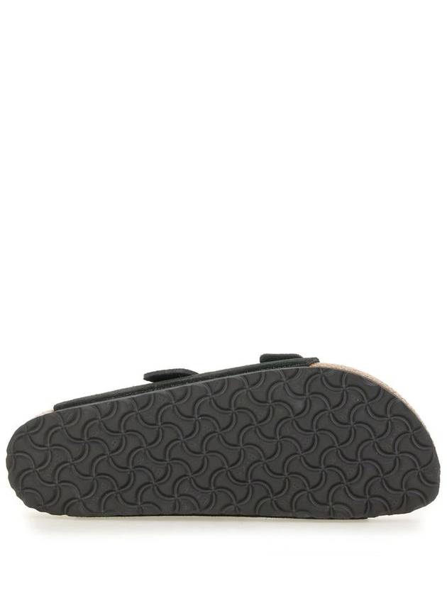 Arizona Suede Leather Slippers Black - BIRKENSTOCK - BALAAN 6