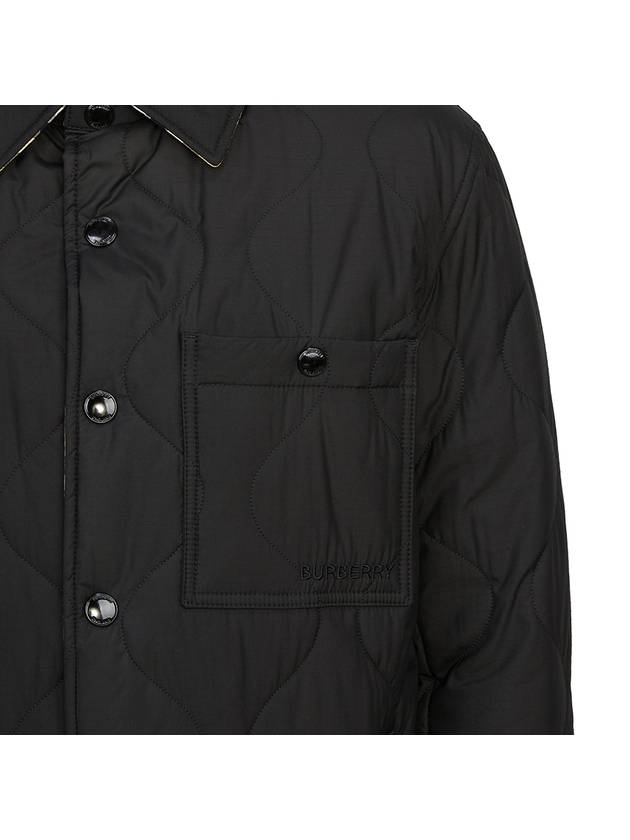 Check Reversible Quilting Jacket Beige Black - BURBERRY - BALAAN 11