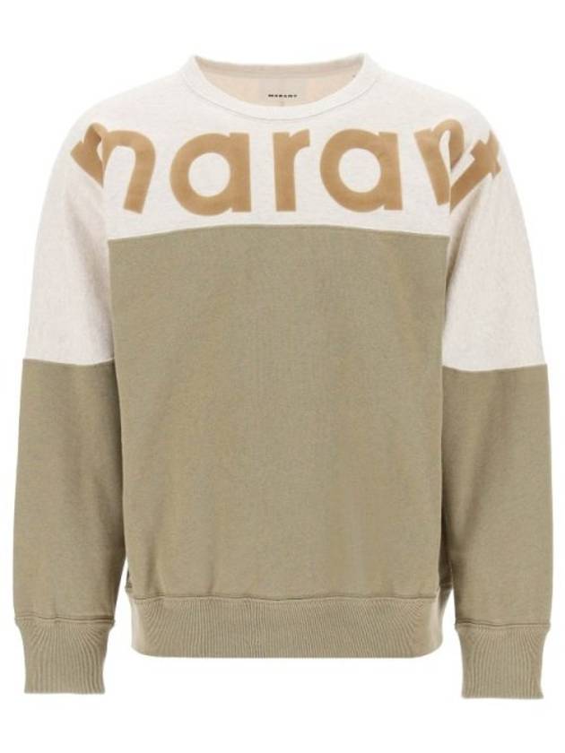 Howley Logo Crew Neck Sweatshirt Khaki - ISABEL MARANT - BALAAN 4