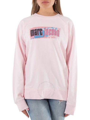 Marc Jacobs Ladies Pretty In Pink Sweatshirt, Size Small - MARC JACOBS - BALAAN 1