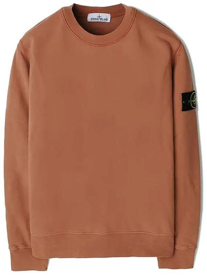 Wappen Patch Garment Dyed Sweatshirt Brown - STONE ISLAND - BALAAN 2