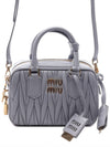 Matelasse Nappa Leather Tote Bag Cornflower - MIU MIU - BALAAN 3