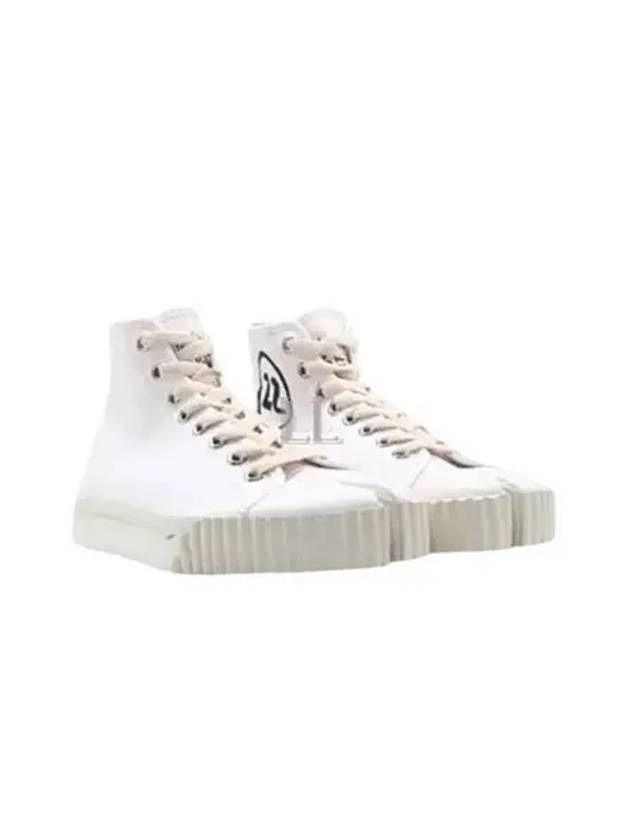 Tabi Canvas High Top Sneakers White - MAISON MARGIELA - BALAAN 2