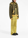 Check Mohair Hooded Jacket Yellow - MARNI - BALAAN 7