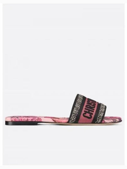 Dway Toile de Jouy Voyage Slippers Indie Pink - DIOR - BALAAN 2