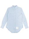 Button Down Cotton Oxford Long Sleeve Shirt Light Blue - THOM BROWNE - BALAAN 2