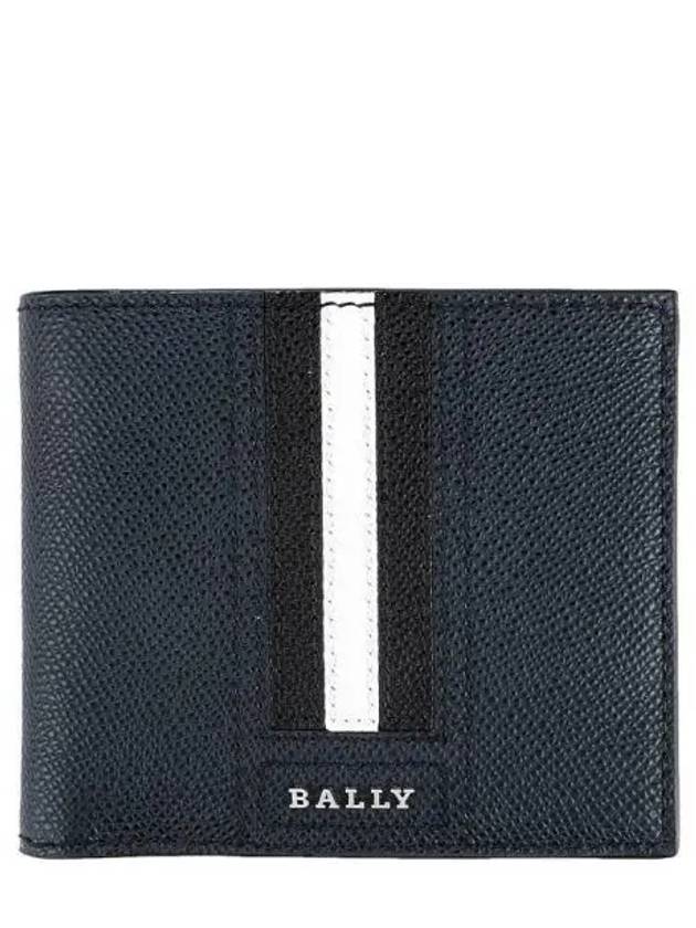 Men's Taliky Logo Half Wallet Navy - BALLY - BALAAN 2