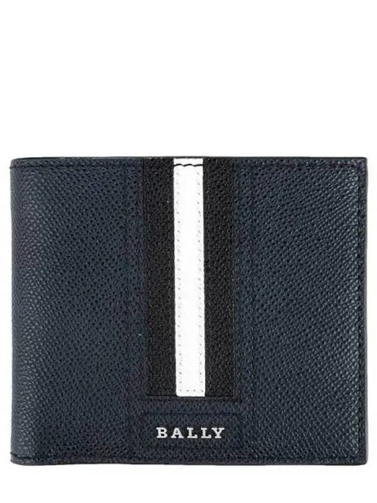 Men's Taliky Logo Half Wallet Navy - BALLY - BALAAN 2