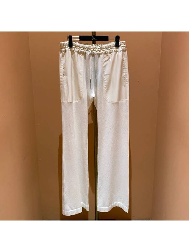 Drawstring Track Pants White - FABIANA FILIPPI - BALAAN 2