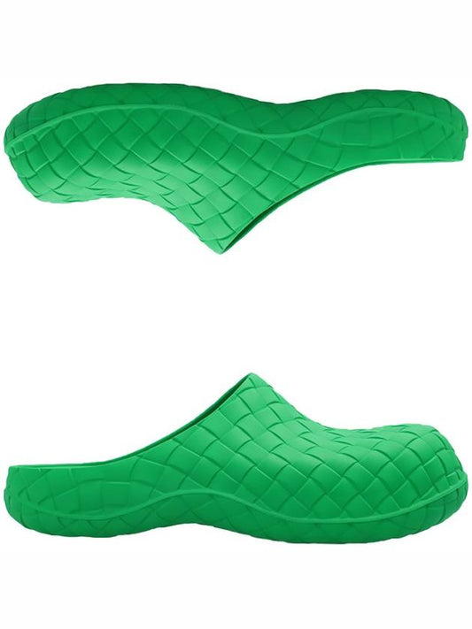 Intrecciato Rubber Slippers Green - BOTTEGA VENETA - BALAAN 2