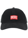 Corry Jacq Wash Logo Patch Base Ball Cap Black - DIESEL - BALAAN 2