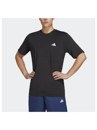 Train Essential Stretch Short Sleeve T Shirt Black - ADIDAS - BALAAN 2